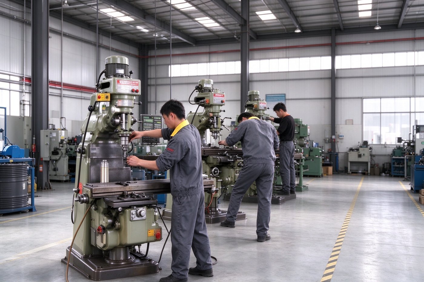Bench fitting and milling workshop
